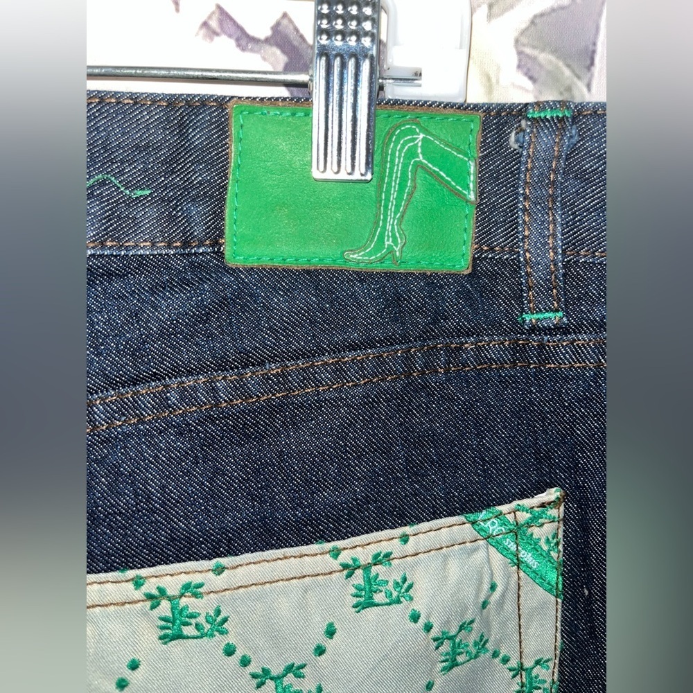 Vintage LRG Jeans by Lrg Roots and Equipment Men Embroidered Hip Hop 42x34 Baggy - Picture 7 of 9